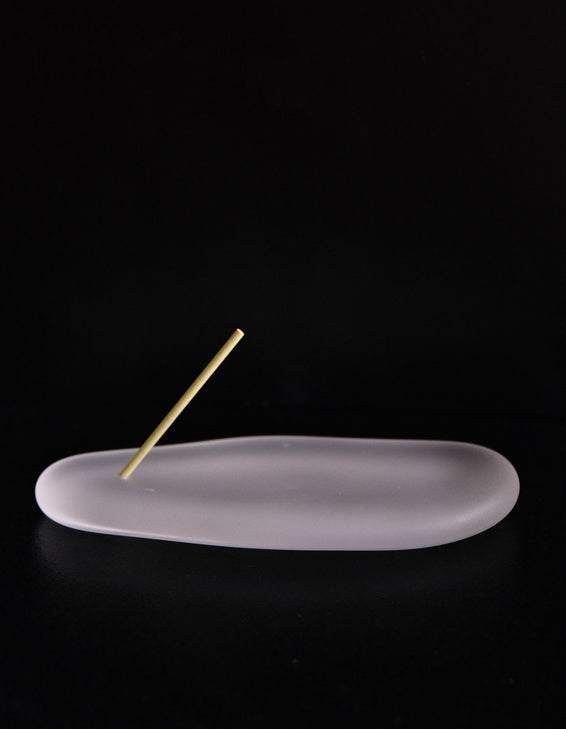 吉田晶乃 Akino Yoshida Handmade Glass Incense Holder (#1)