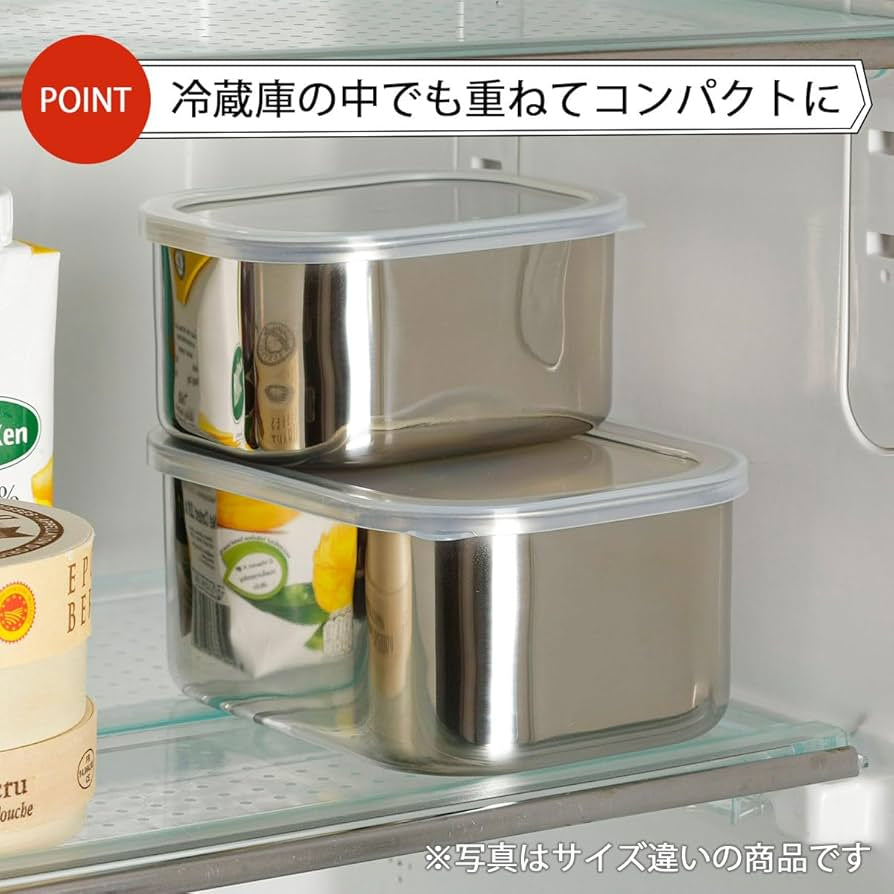 Shimomura Stainless steel Storage Container S/M/L (3 Sizes)