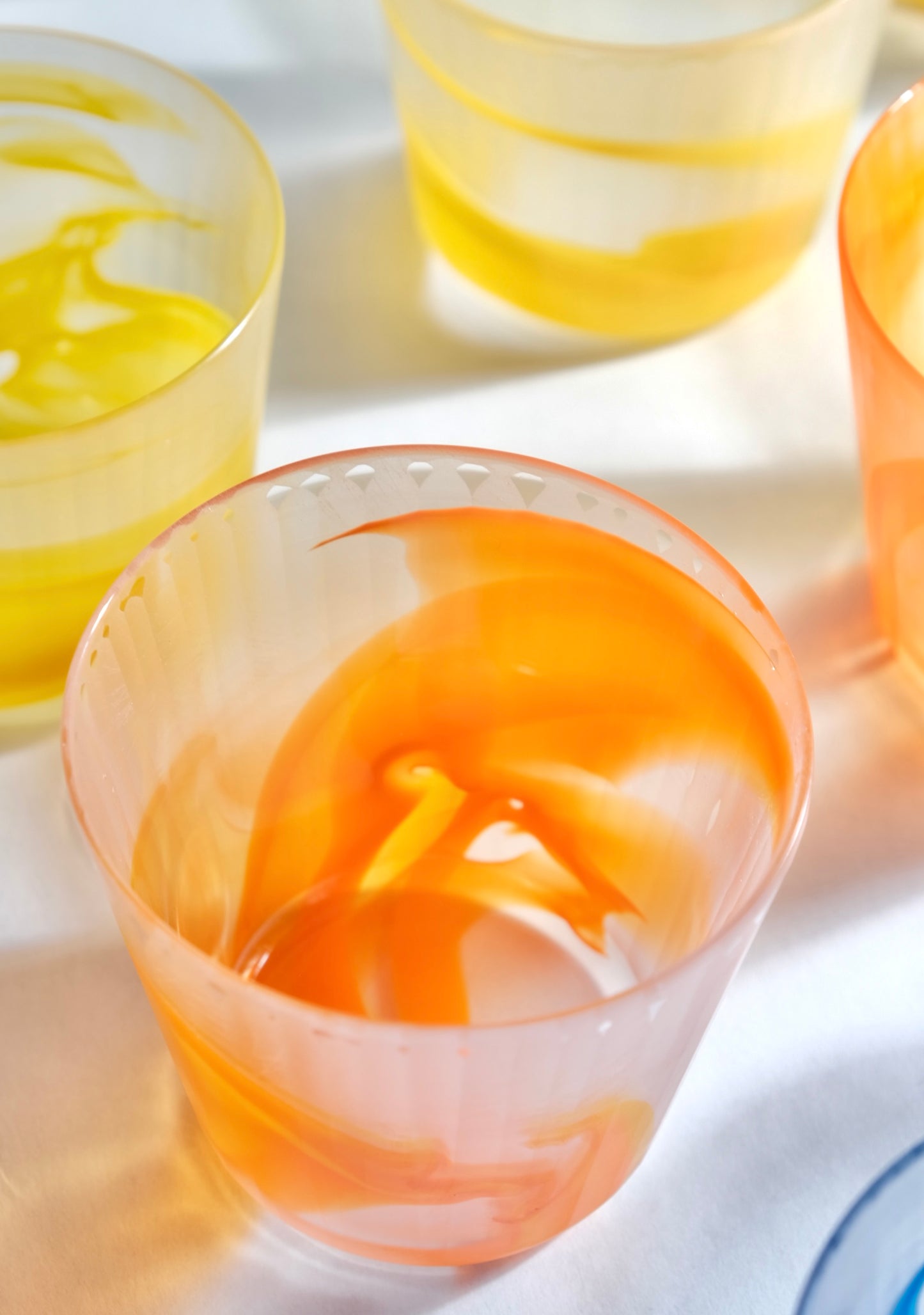 吉田晶乃 Akino Yoshida Handmade Glass Cups Orange