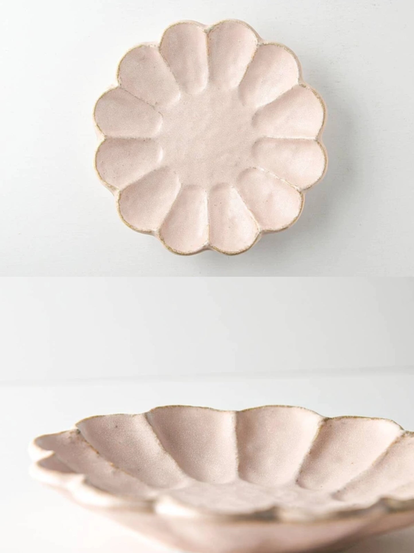 KANEKO KOHYO RINKA “Pink” Flower Dessert Plate (17cm/7inch)