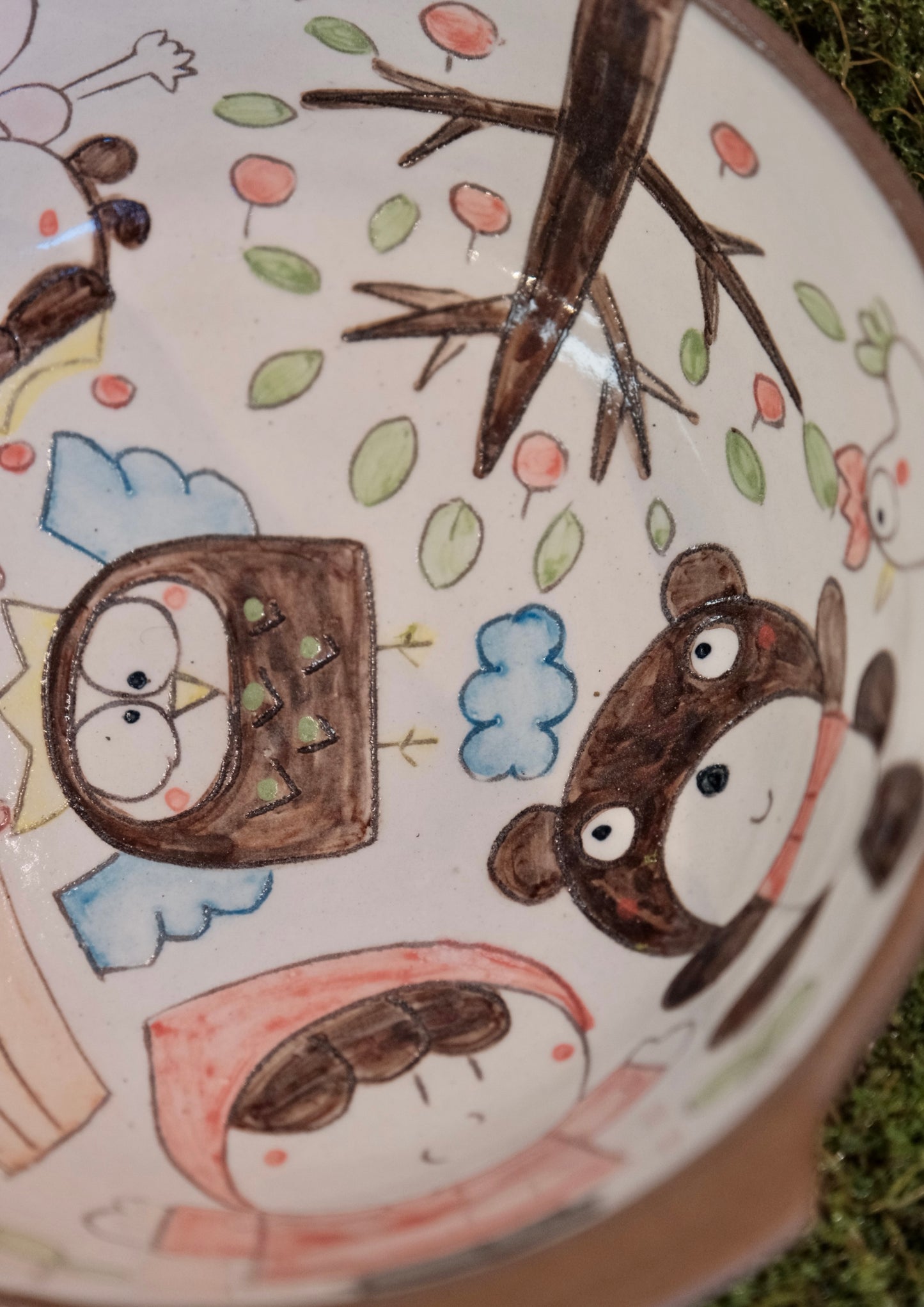 野村典子-Noriko Nomura Storybook Collection Handle bowl (#1)