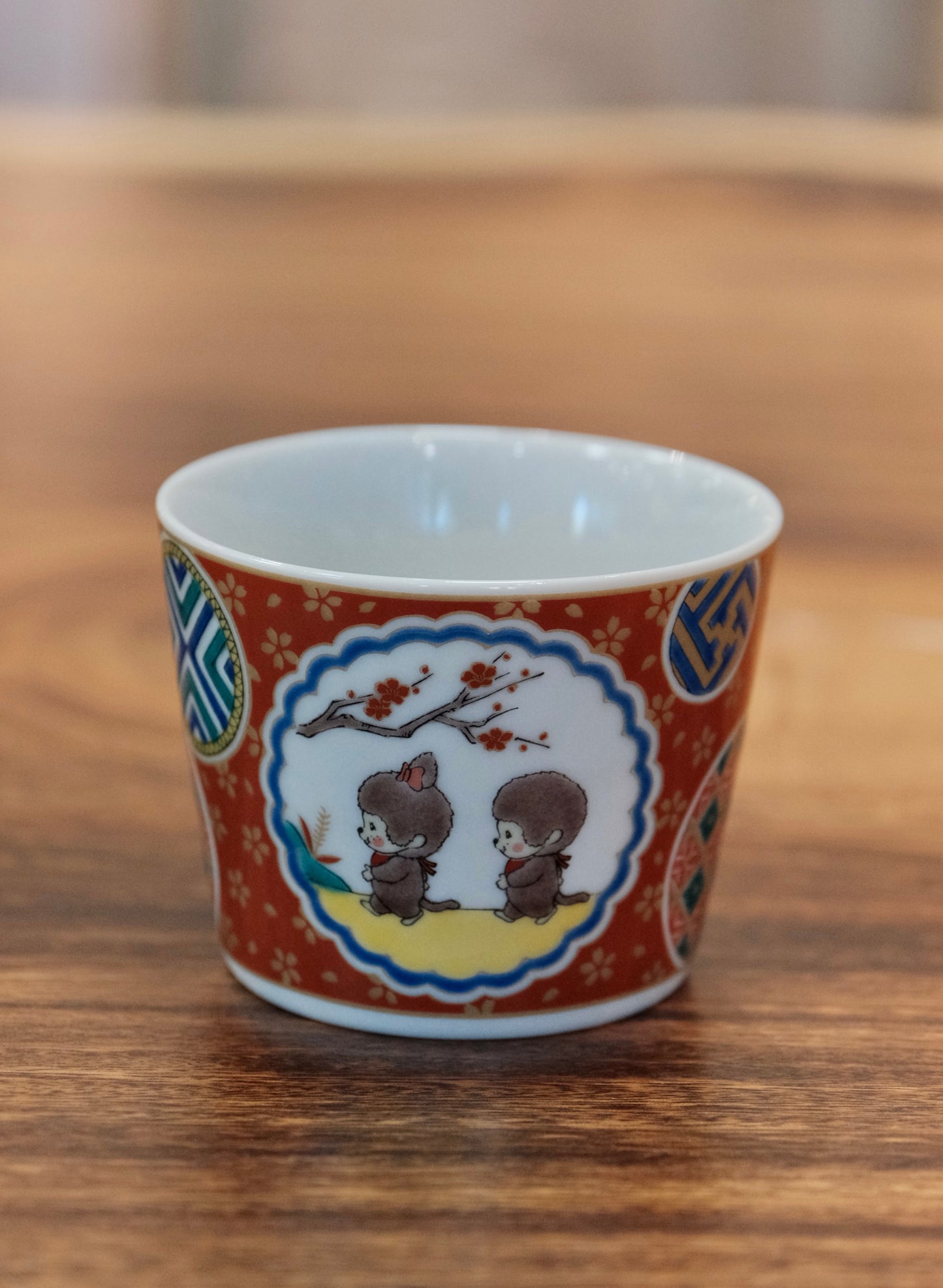 Japan Kutani Yaki Kaneshotouki Monchhichi Soba Choko Cup