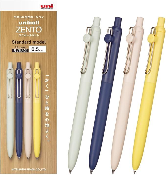 Uni-ball ZENTO Standard Water-Based Pen – 0.5mm Black Ink