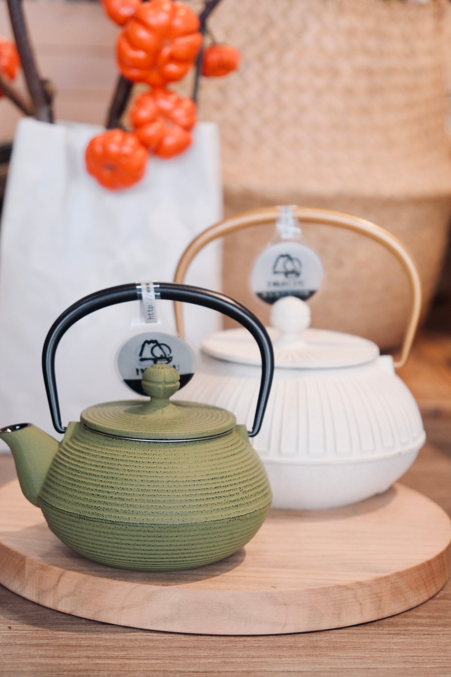 IWACHU Nambu Tekki Cast Iron 320ml "Matcha Green" Teapot (Gift Box)