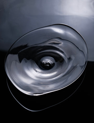 ARTISANS-原光 弘 Handmade Glass Triangle Dish Plate (Two sizes)
