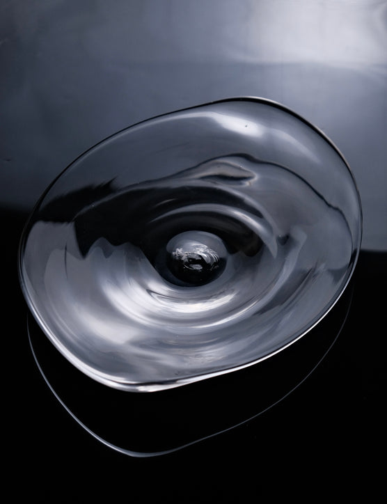 ARTISANS-原光 弘 Handmade Glass Triangle Dish Plate (Two sizes)