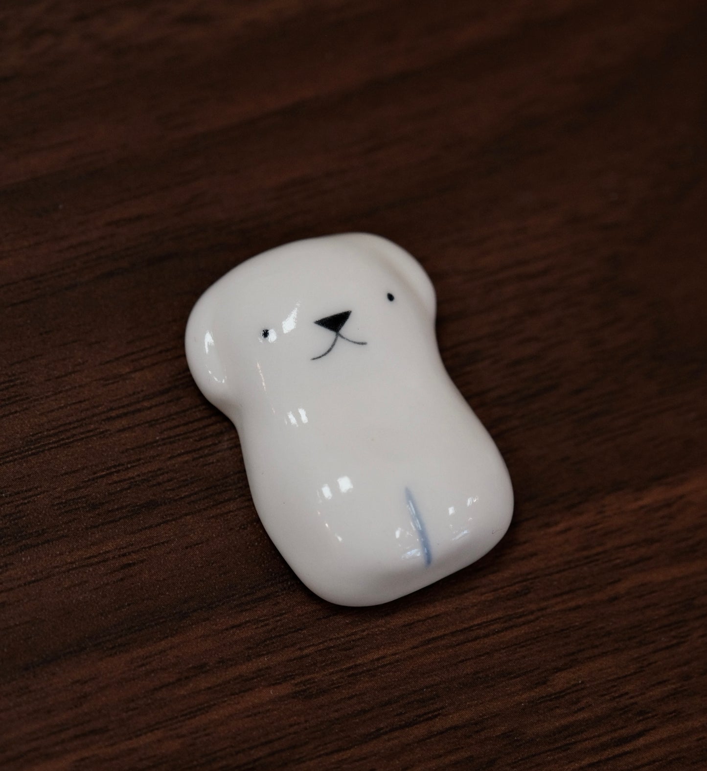 Misa Omote-表 美沙 Kutani Artist Handmade chopstick rest (White series)