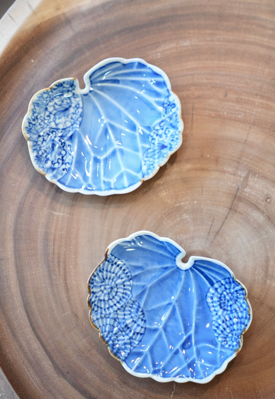 Arita ware Handmade plantain leaf plate 6inch