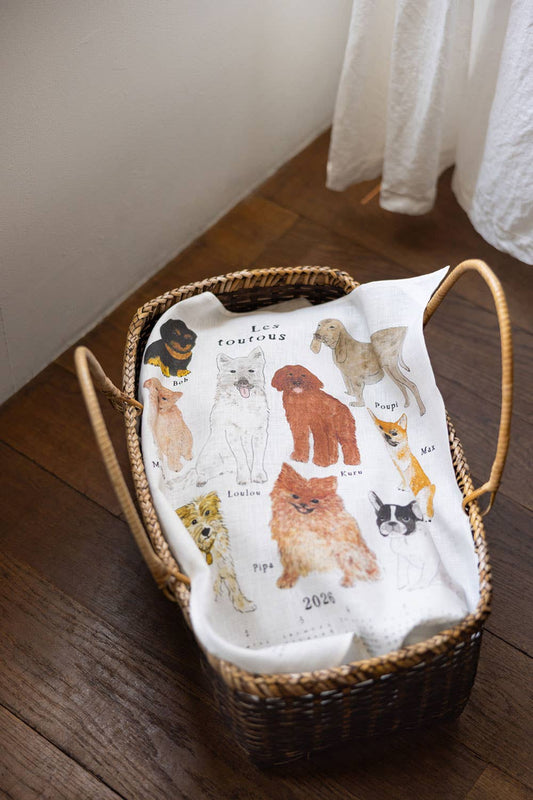 2026 Linen Calendar Lovely Doggies