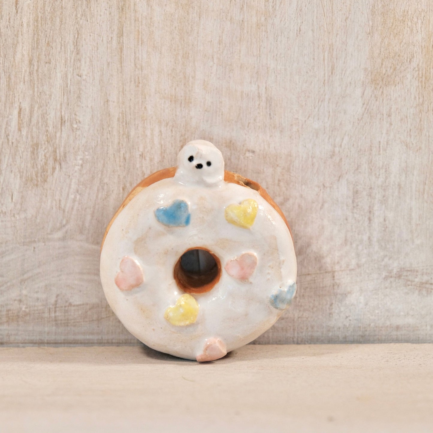 Suzuki Tamami Handmade Donuts Wall Decor (mini flower vase)