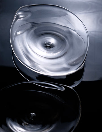 ARTISANS-原光 弘 Handmade Glass Triangle Dish Plate (Two sizes)