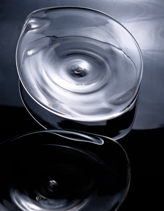 ARTISANS-原光 弘 Handmade Glass Triangle Dish Plate (Two sizes)