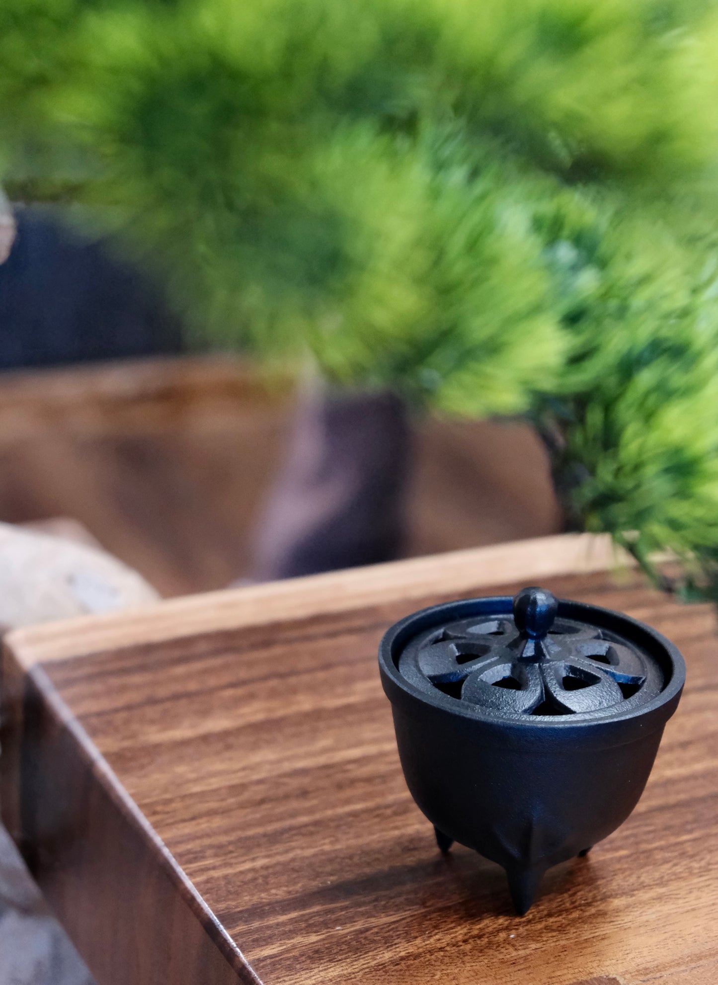 IWACHU Nambu Tekki Cast Iron Season Incense Burner(Gift Box)