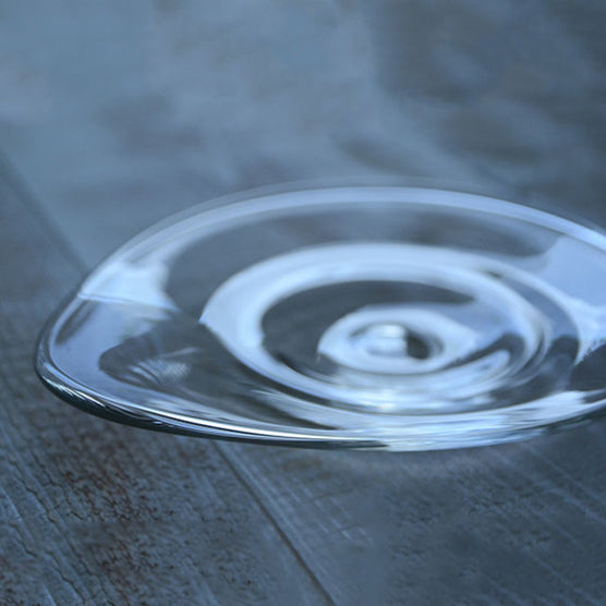 ARTISANS-原光 弘 Handmade Glass Triangle Dish Plate (Two sizes)