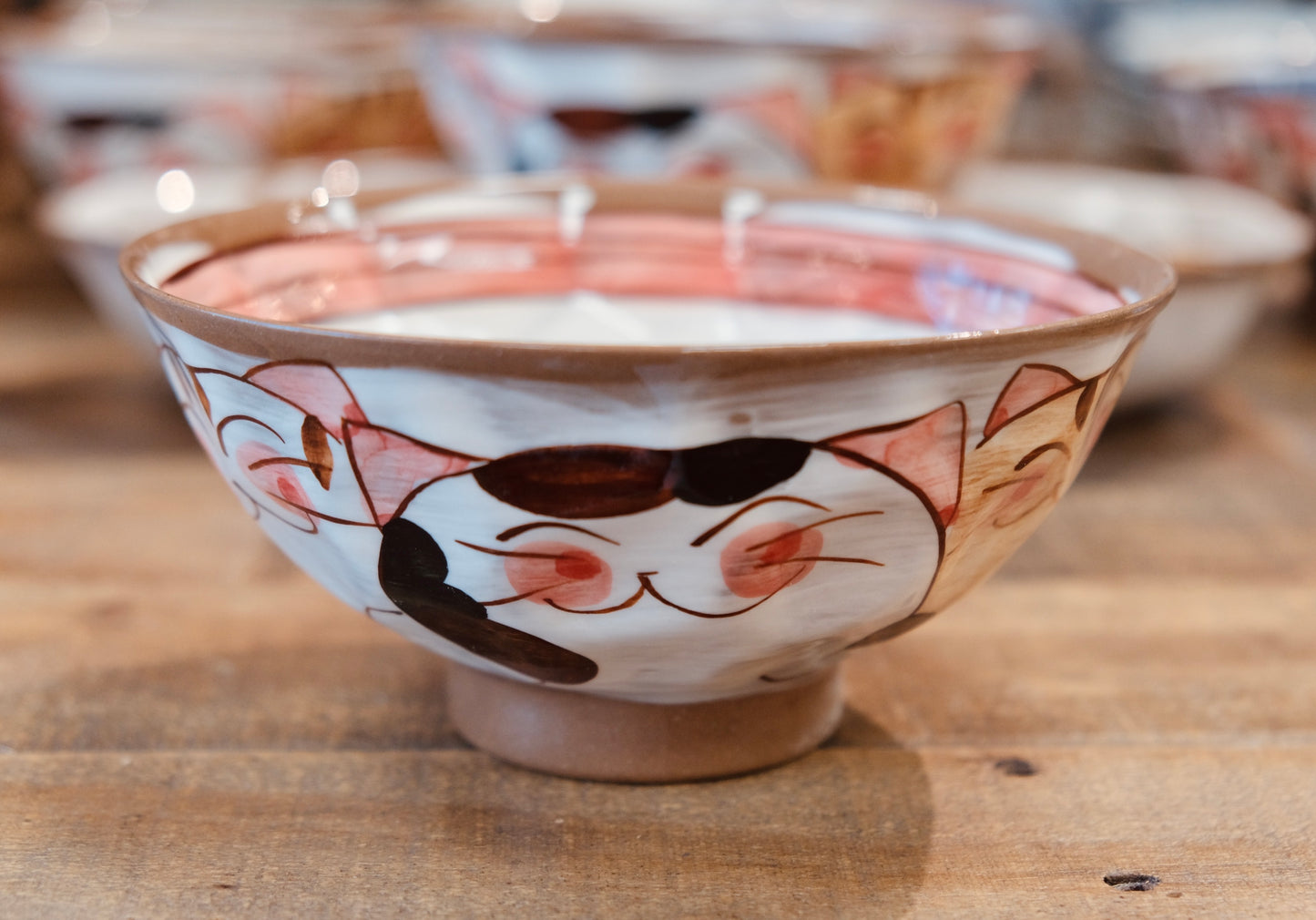 Hasami ware Handcraft Kitty Cat Bowl (Large)