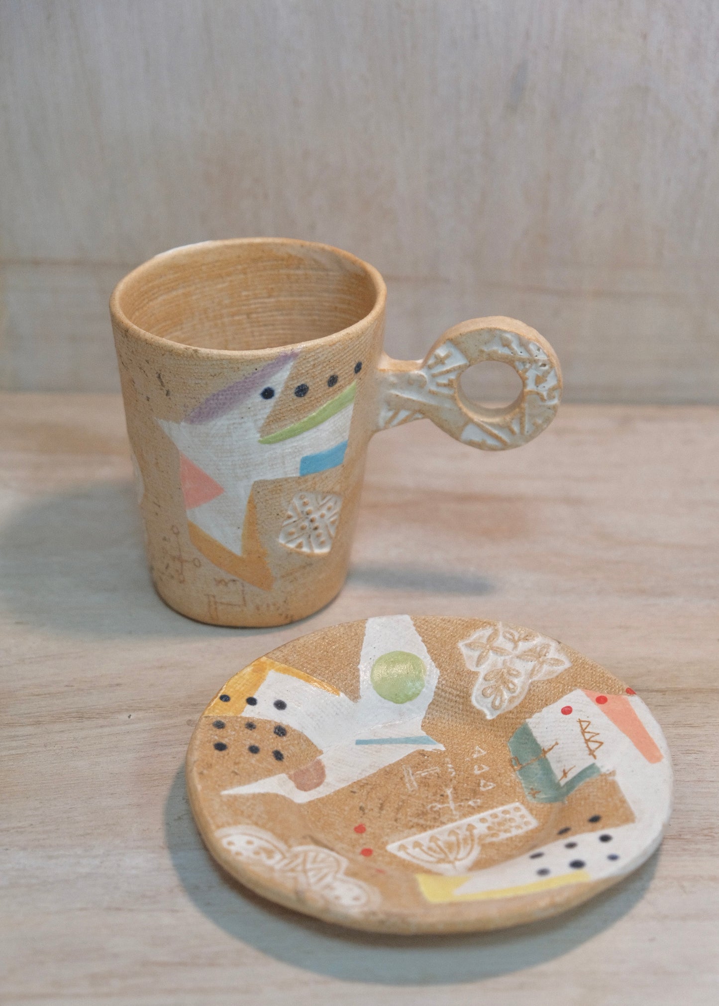 Hacorie-ハコリエ Handmade Ceramic Multiple Colors Cup and Saucer#4
