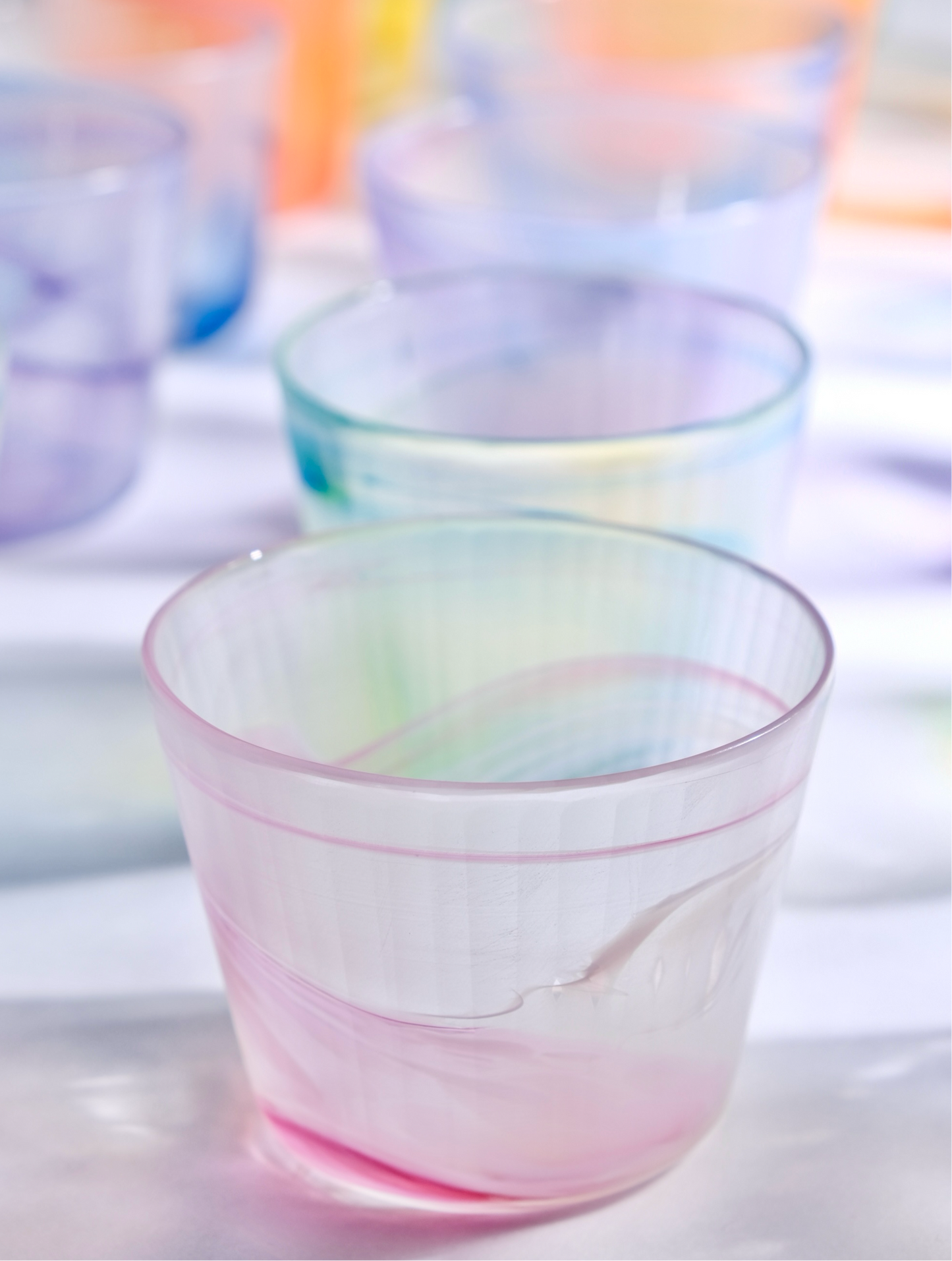 吉田晶乃 Akino Yoshida Handmade Glass Cups Pink