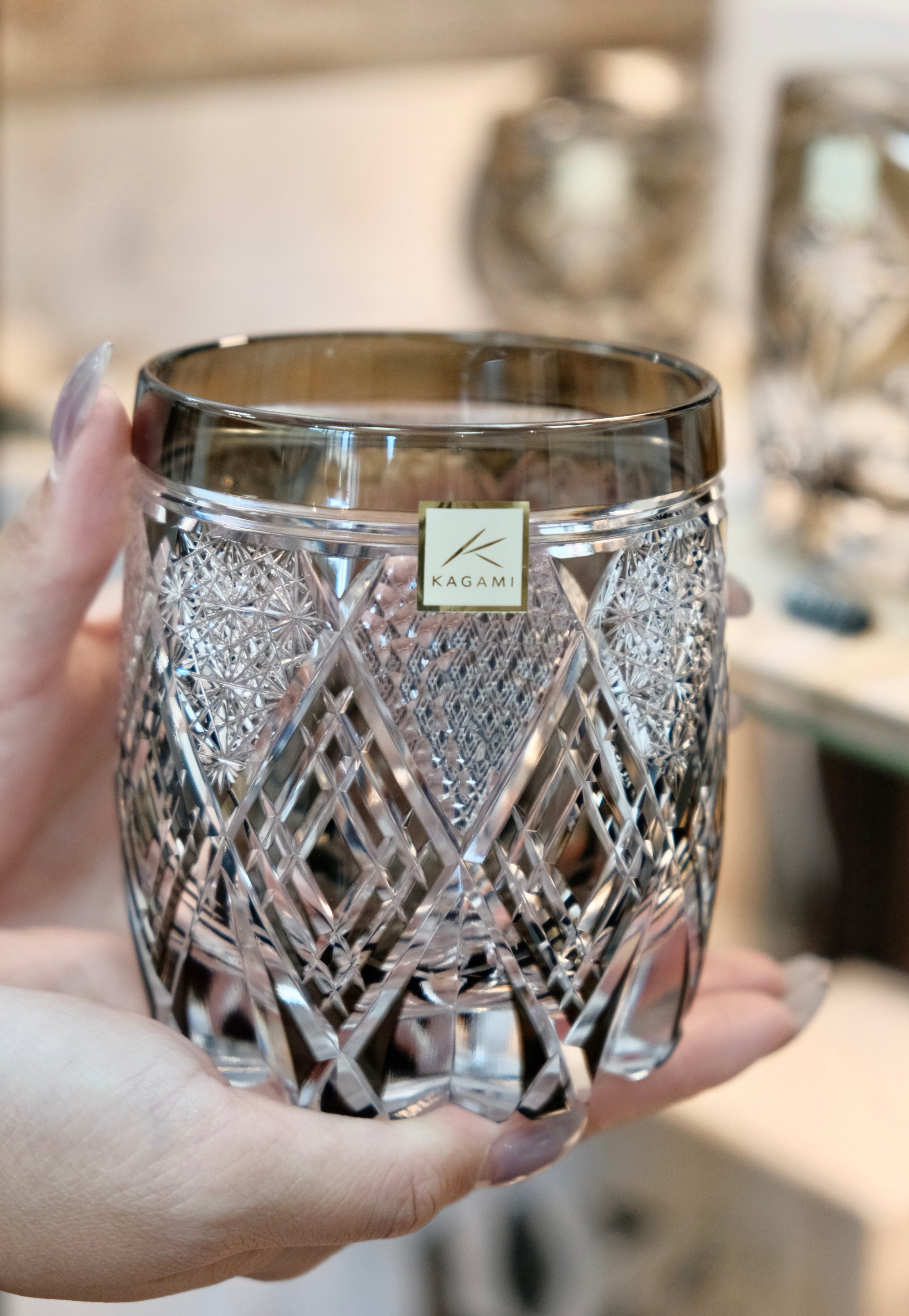 KAGAMI CRYSTAL] Whiskey Glass SHIGEBISHI BY JUNICHI NABETANI
