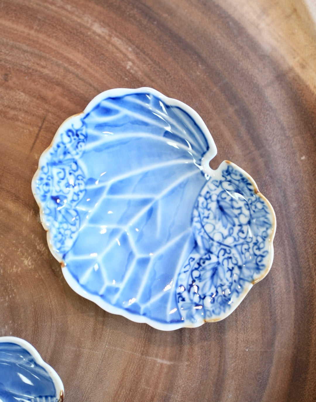 Arita ware Handmade plantain leaf plate 6inch