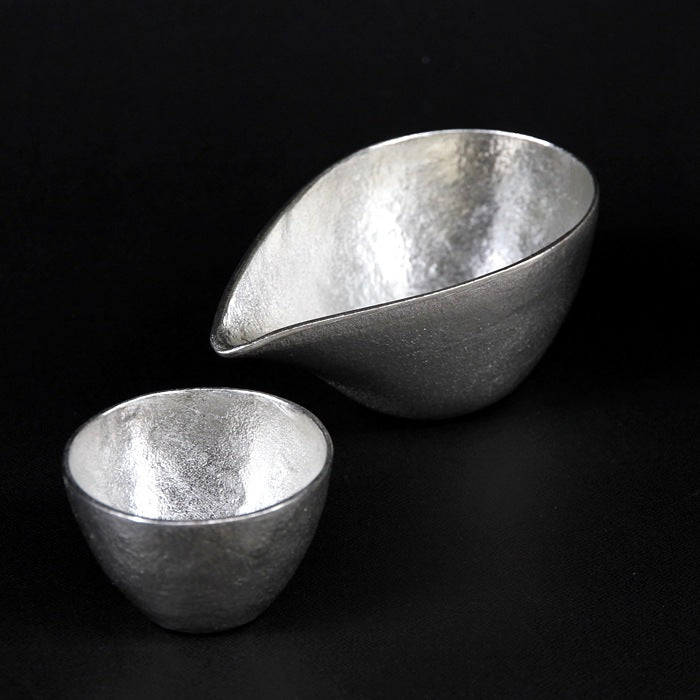 能作NOUSAKU 100% Tin Sake cup Japanese (Gift Box)