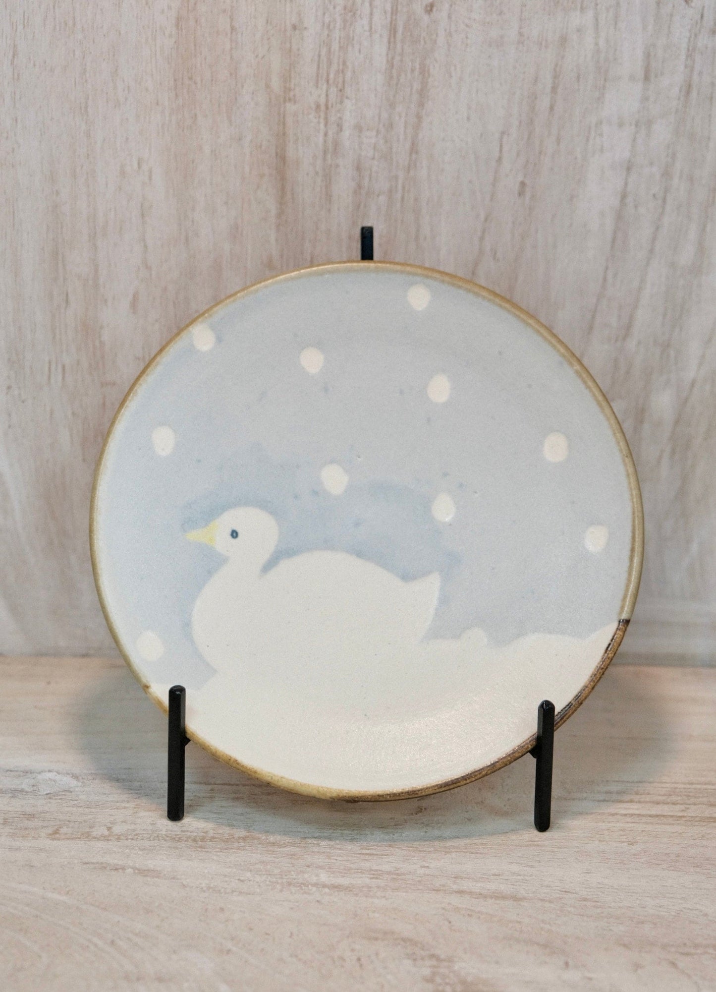 Makiko Sato-佐藤 牧子 Handmade Ceramic Round Dessert Plate