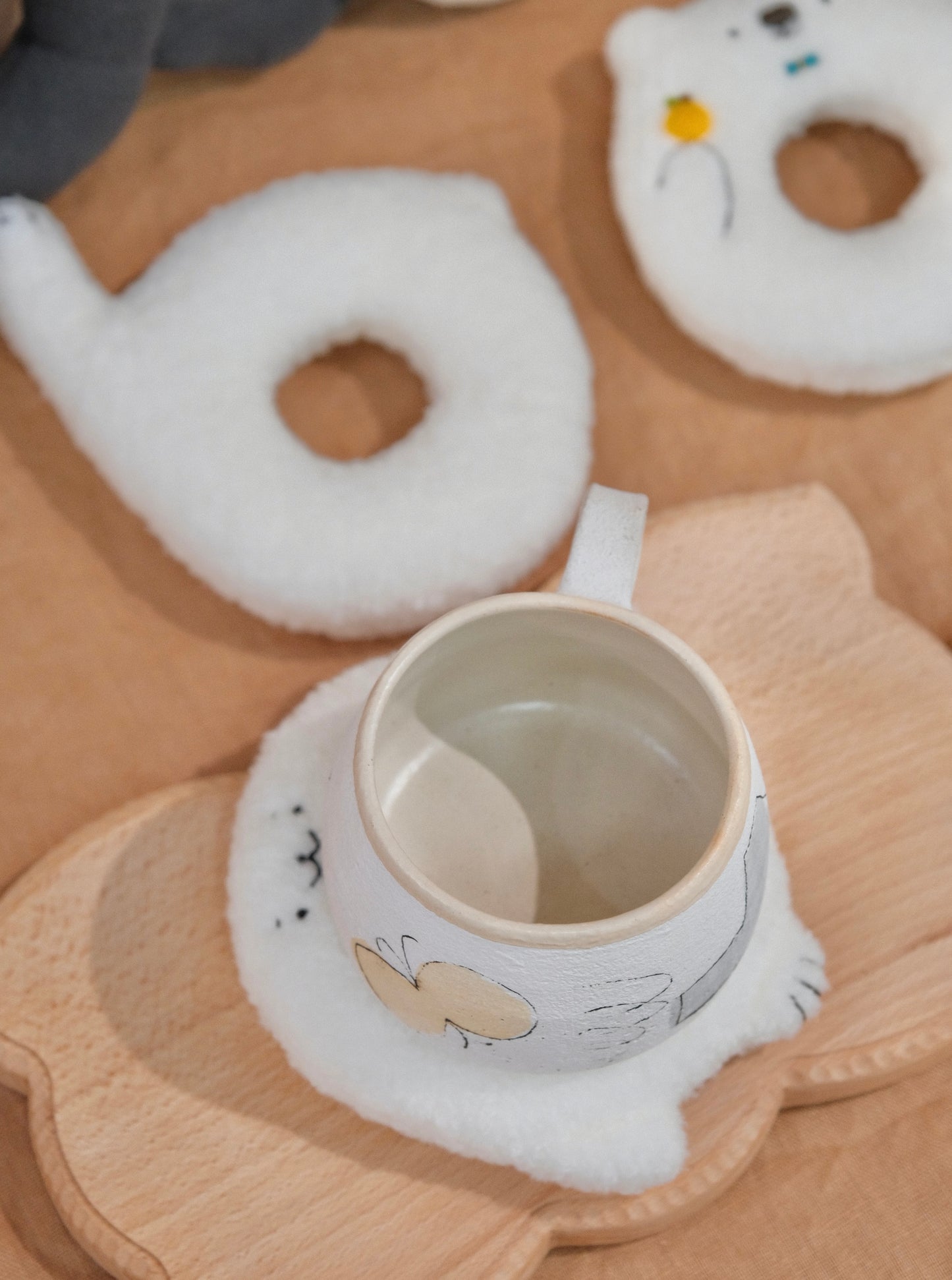 Japan Handmade Cute Animals Cup Coasters