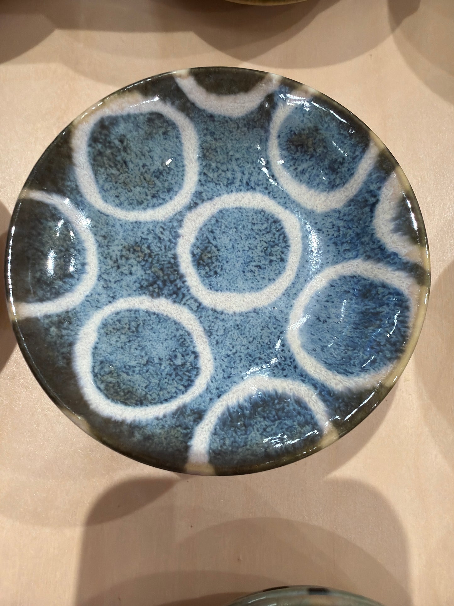 Japan Made Blush-colored small dish plate