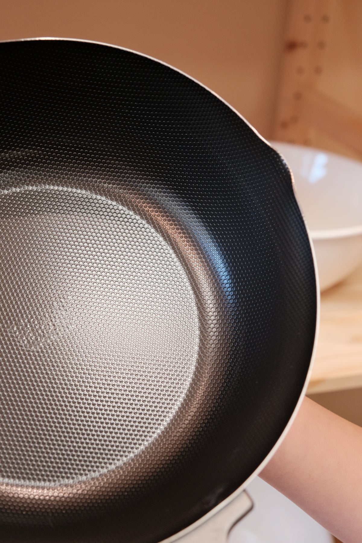 Japanese Double-Sided Embossed Iron Deep Frying Pan – 24cm