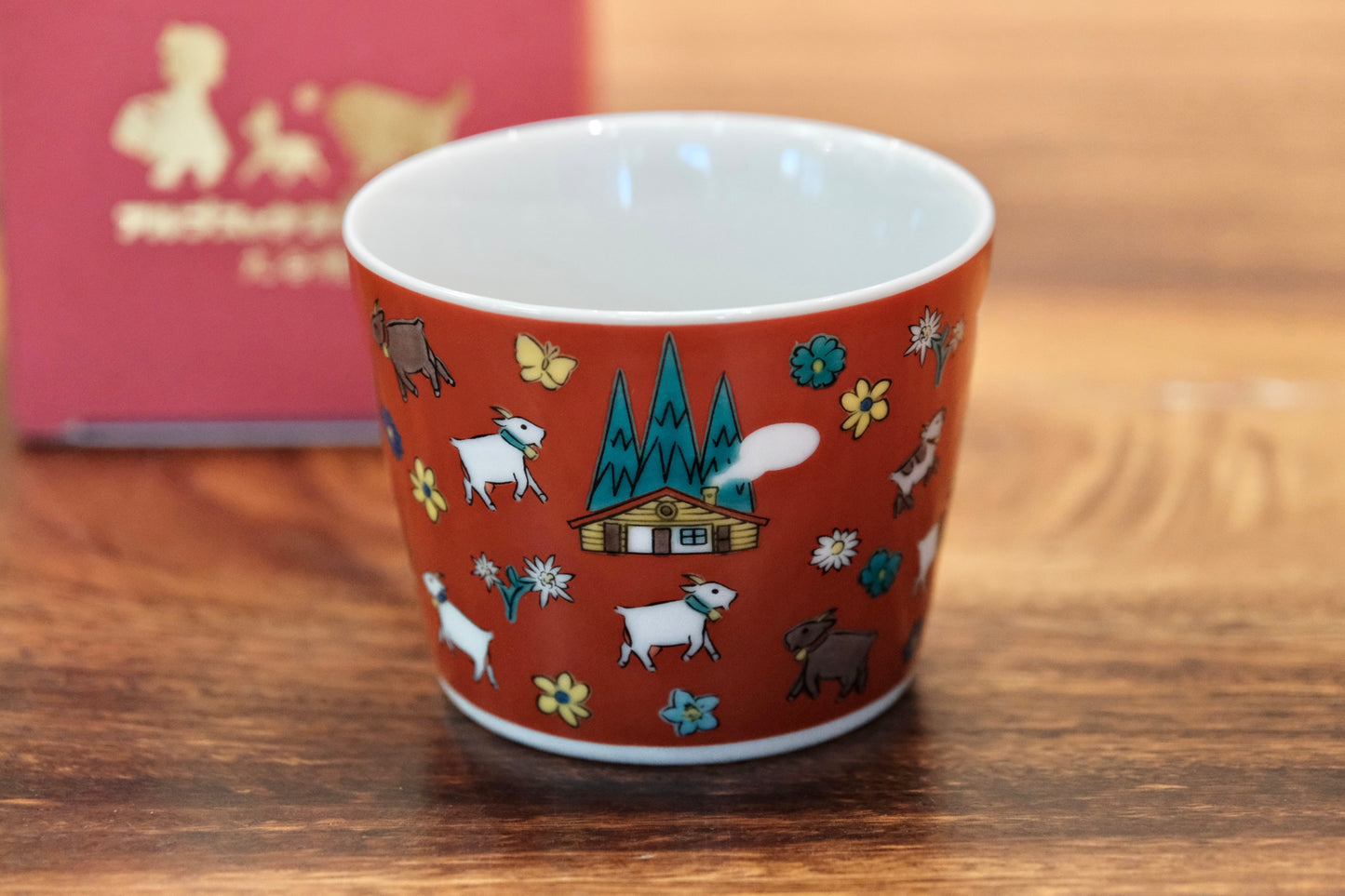 Japan Kutani Yaki Kaneshotouki Heidi and Yuki,Girl of the Alps goods,Soba Choko Cup