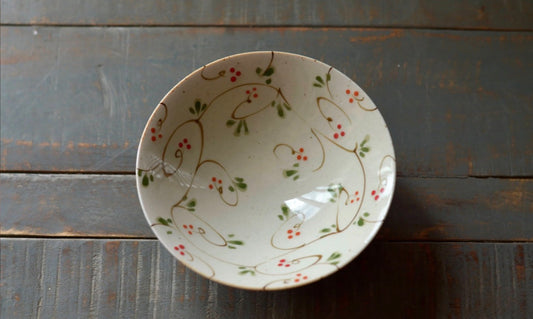 Japan Hasami Ware Zoe Light Bowl flowers