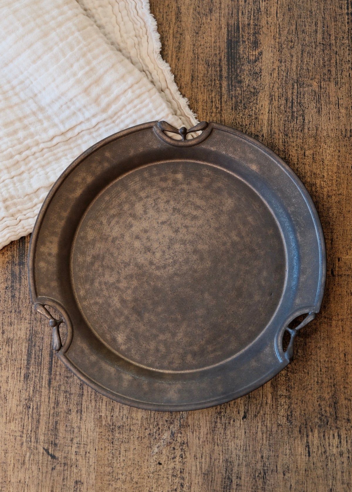 Taro Uchiyama | Antique Openwork Round 9.5” Plate