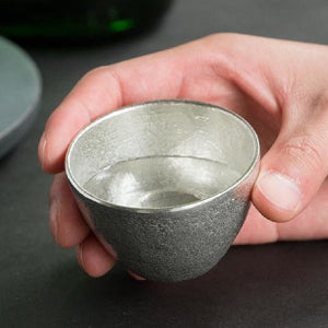 能作NOUSAKU 100% Tin Sake cup Japanese (Gift Box)