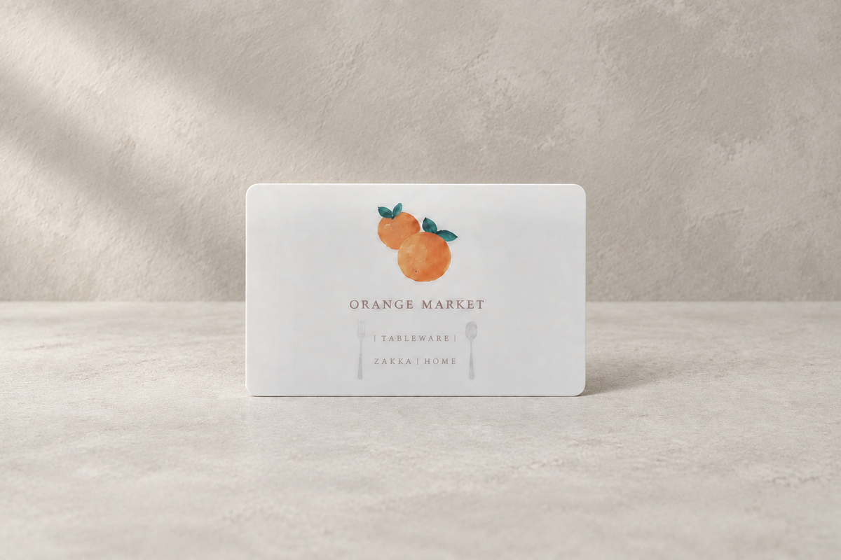 Orange Market Tableware Gift Card