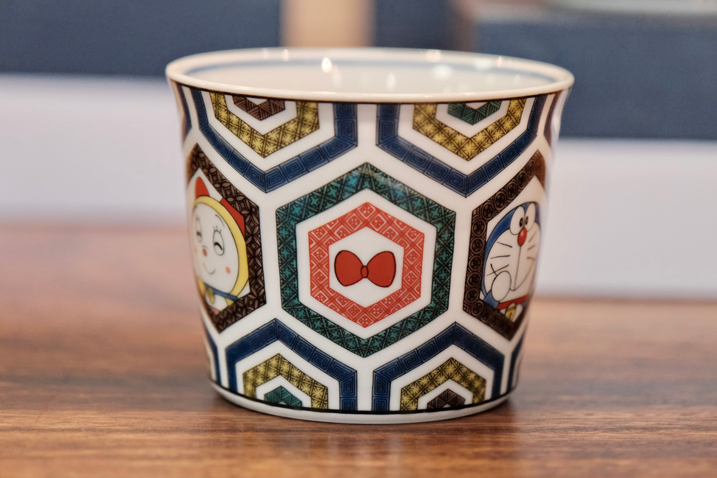 Japan Kutani Yaki Kaneshotouki Doraemon Soba Choko Cup