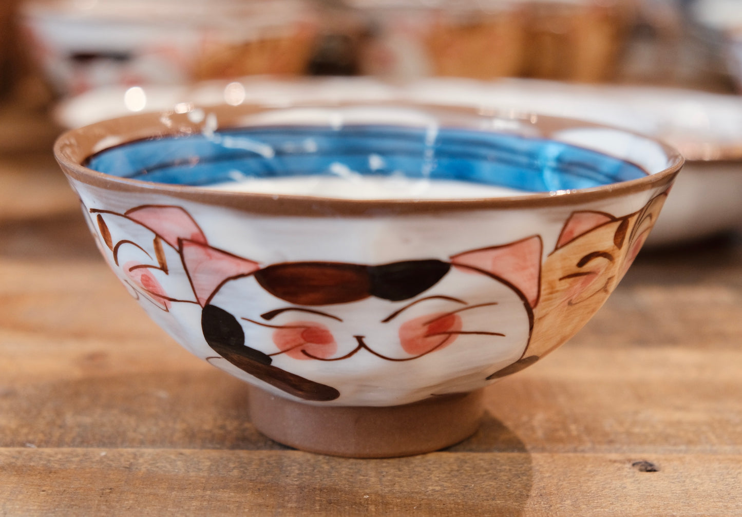 Hasami ware Handcraft Kitty Cat Bowl (Large)