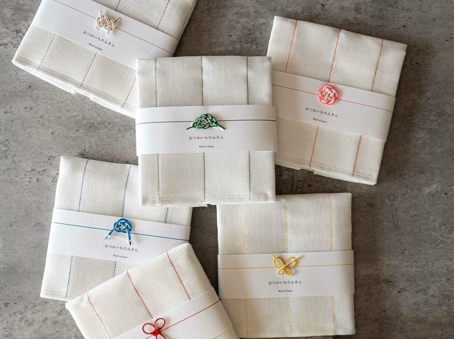 Premium Kaya Fabric Dishcloth Japanese Tableware Gift Set of 6