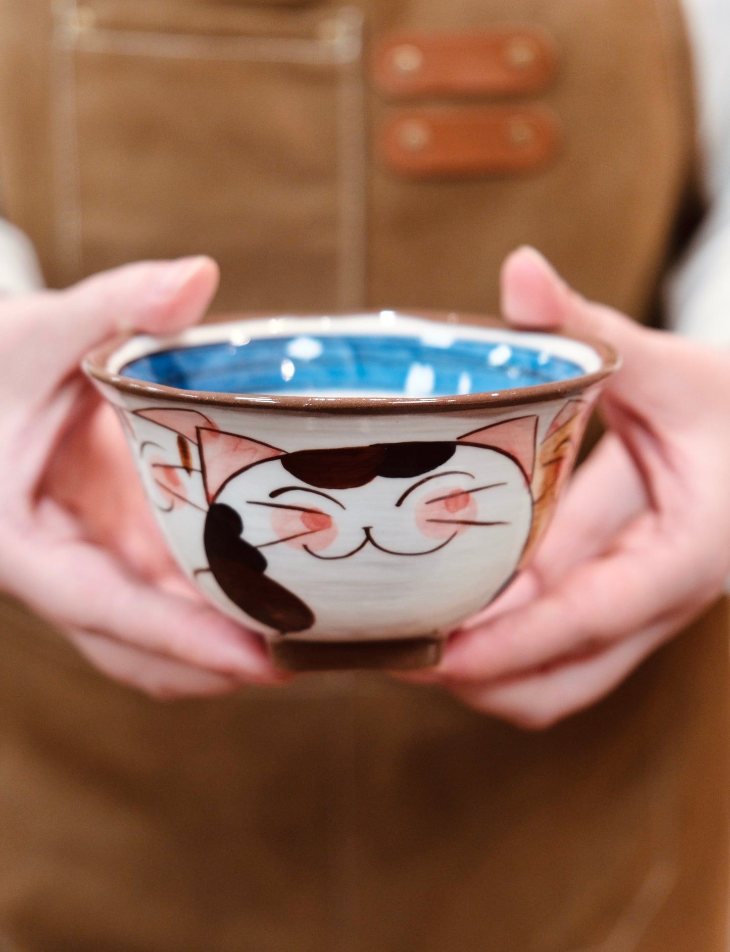 Hasami ware Handcraft Kitty Cat Bowl (Small)