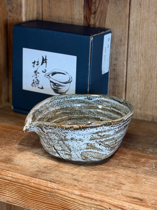 Japan made Spouted Matcha Bowl