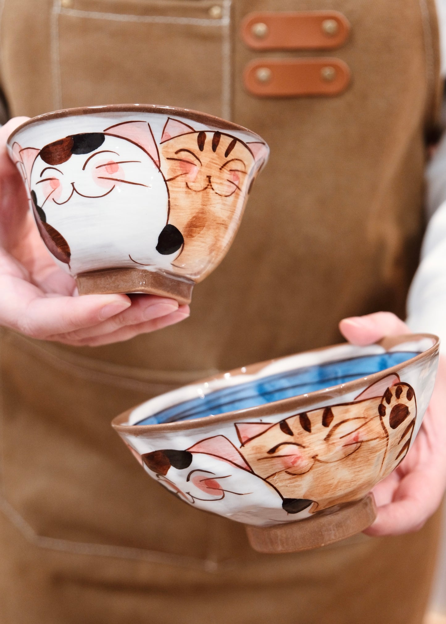 Hasami ware Handcraft Kitty Cat Bowl (Small)