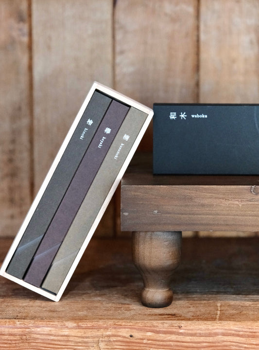 Kousaido Incense The Wamoku series set of Three different incense types