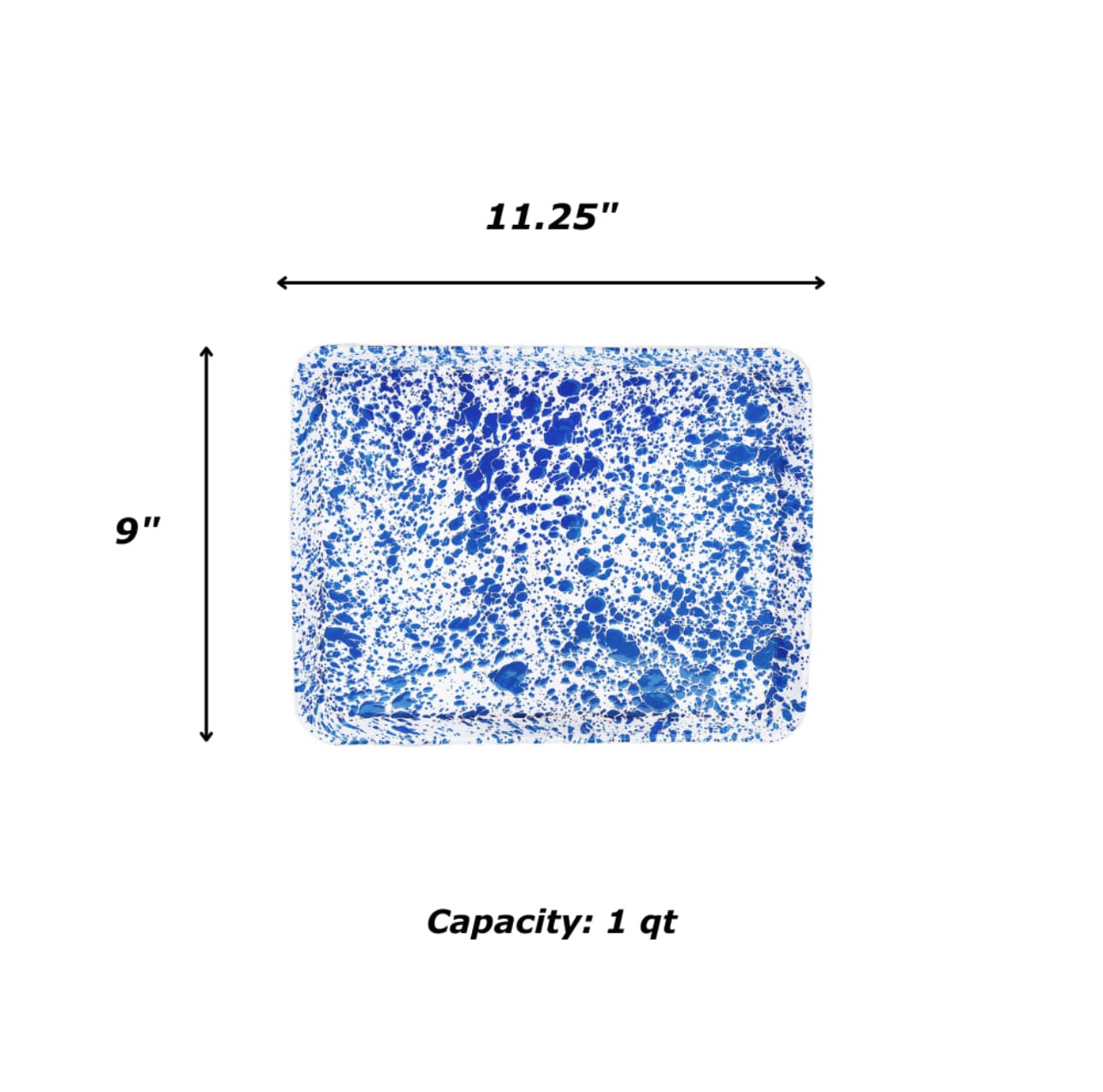 Crow Canyon Home Splatter Small Rectangle Tray
