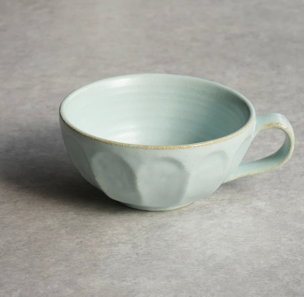 KANEKO KOHYO Rinka Flower Coffee Bowl (Blue)