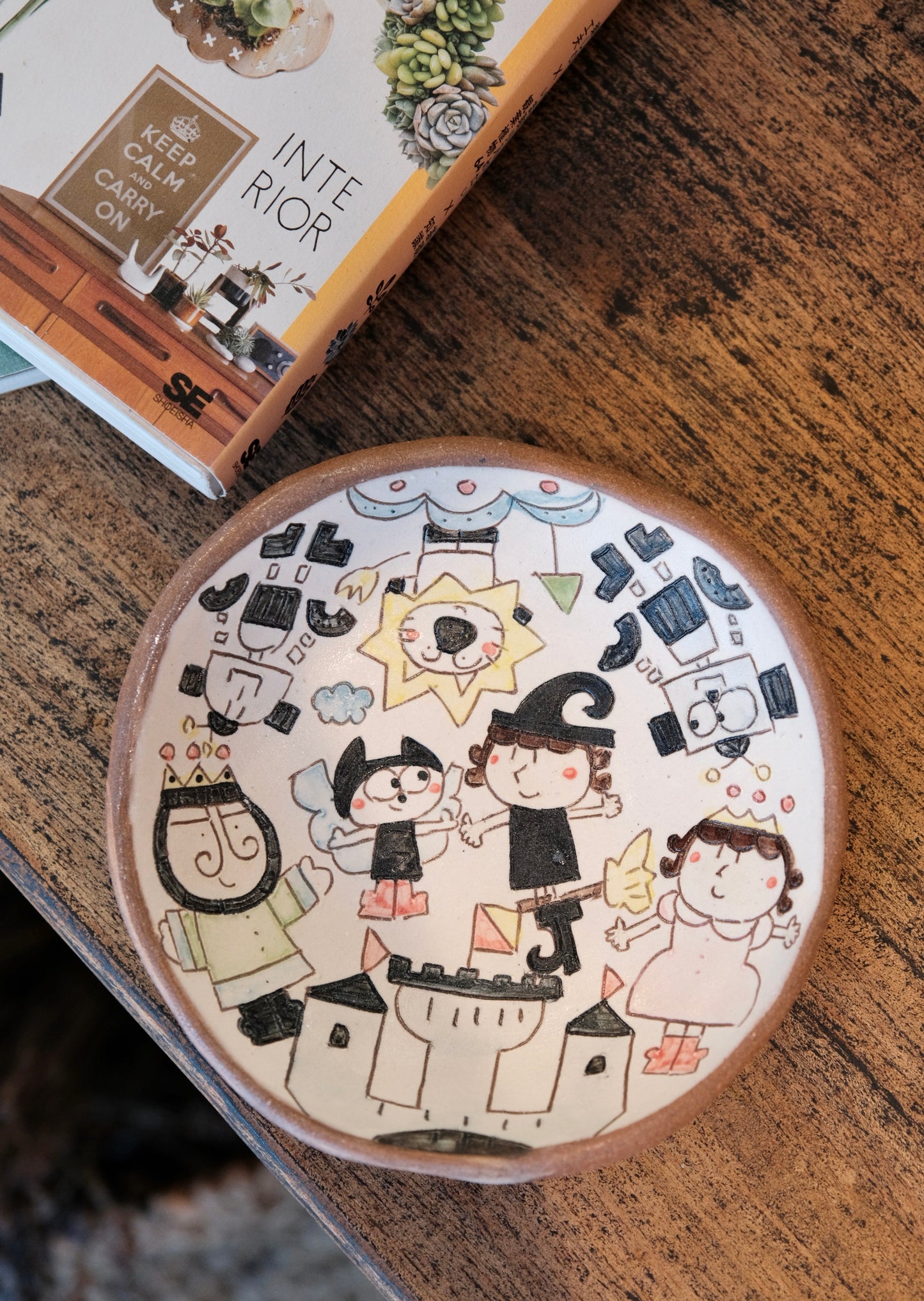 野村典子-Noriko Nomura Storybook Collection Round Desserts dish plate (#1)