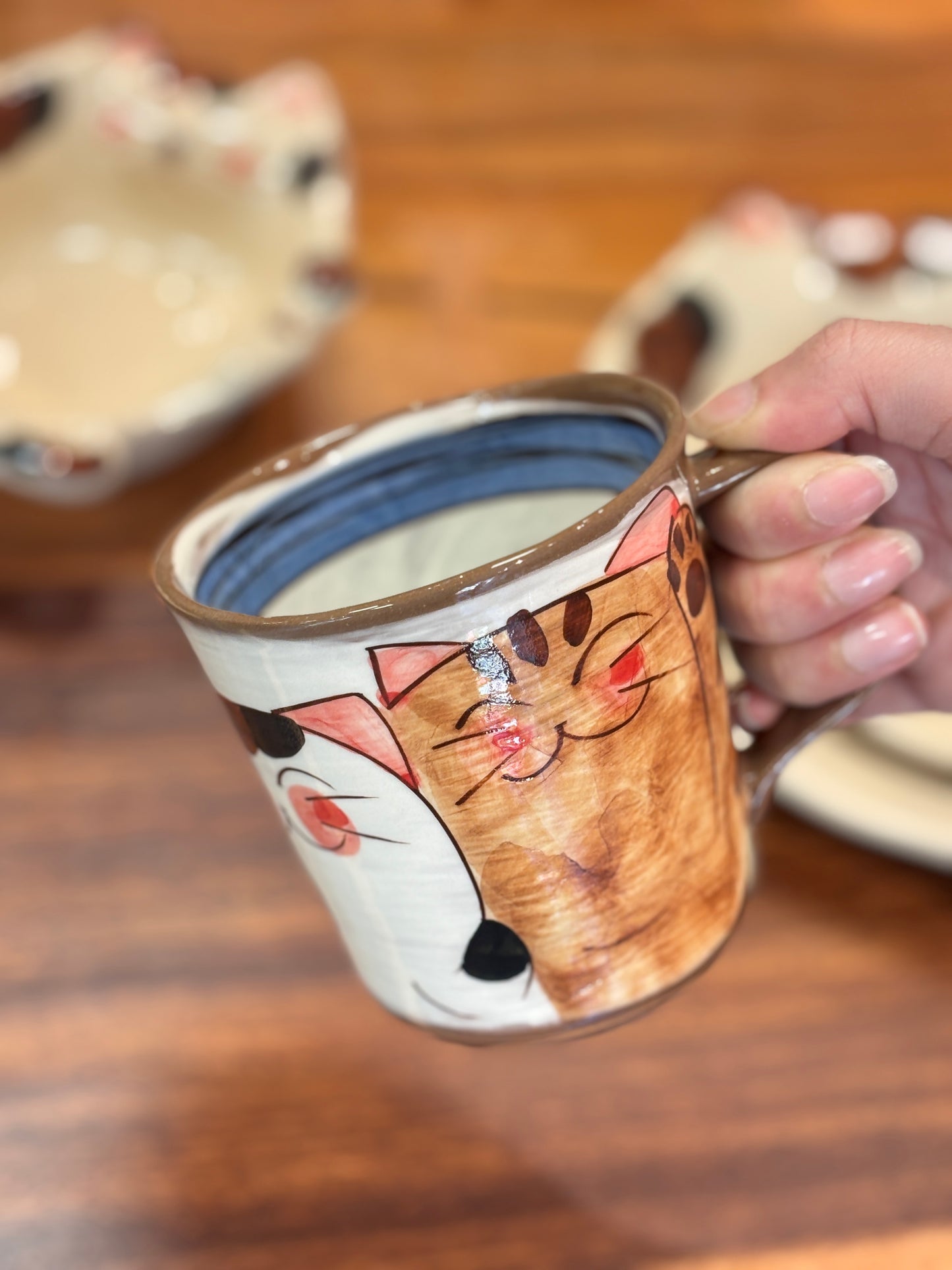 Hasami ware Handcraft Cat Mug 250ml/8.5oz
