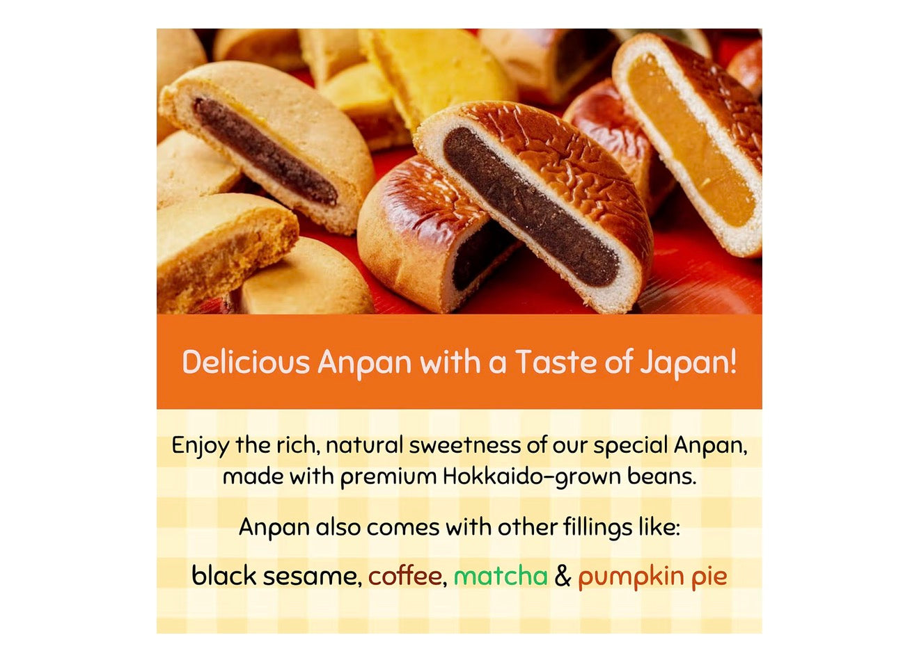 Hokkaido Anpan by Aki Foods Japan – Authentic Japanese Sweets |Artisan Sweet Buns