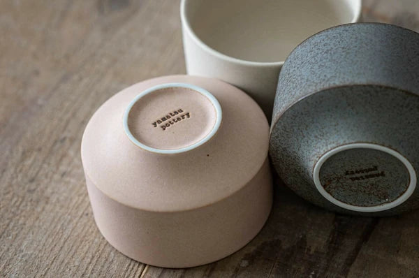 Shinzangama Yamatsu “Chacha Suru” Suribachi Matcha Latte Bowl with wooden grinder stick