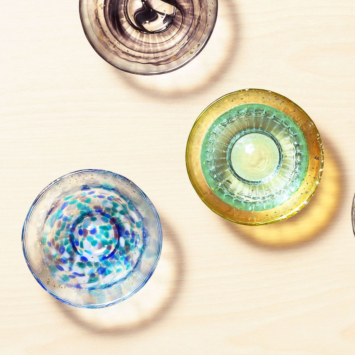 Japan TSUGARU VIDRO SOUKA Gold Plated Handmade Sake Cup