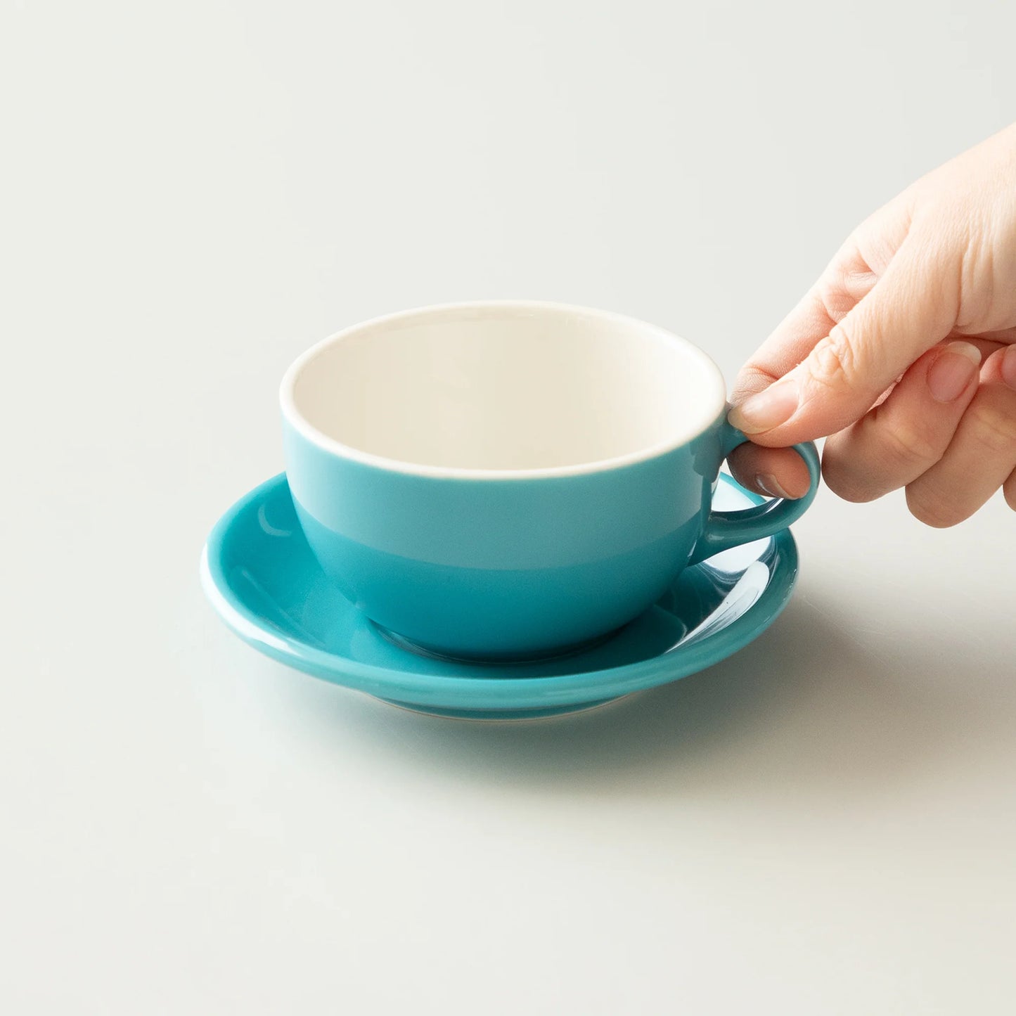ORIGAMI 8oz Latte Bowl and Saucer Set