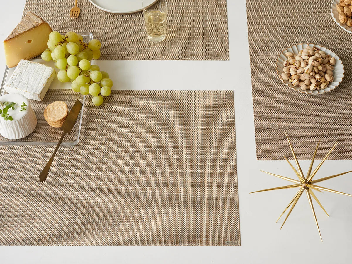 Chilewich Mini BW Rectangular Placemat Linen