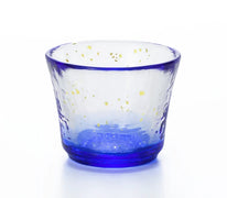 Tsugaru Handblown Sake Cup Set-Blue Ocean 4pcs Set(Gift Set)